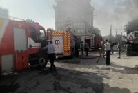 اعزام آتش‌نشانان به بیمارستان رسول اکرم/ عملیات نجات محبوس شدگان