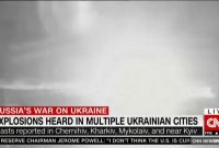 سی ان ان از وقوع  انفجار در شهرهای اوکراین خبر داد