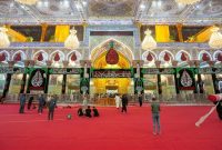 فیلم| حرم امام حسین برای زائران فرش قرمز پهن کرد