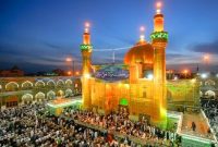 قبله تهران در روز عید غدیر سبز پوش شد