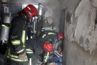 مهار آتش سوزی گسترده یک مجتمع مسکونی در قرچک