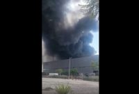 آتش سوزی بزرگ در یک شهرک صهیونیست نشین هم مرز غزه + فیلم