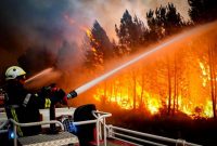 آتش سوزی گسترده در جنگل‌های فرانسه / چهار آتش نشان مجروح شدند