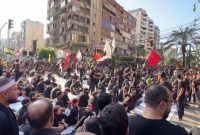 آغاز راهپیمایی عاشورا در لبنان+ویدئو