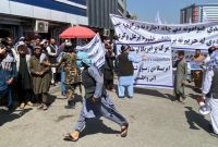 افغانستان| تجمع ضدآمریکایی صرافان کابل