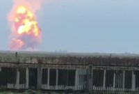 انفجار انبار مهمات روسیه در کریمه