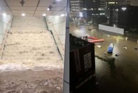بارندگی بی‌سابقه خیابان‌های پایتخت کره جنوبی را زیر آب برد