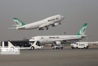 بازگشت هواپیمای تهران- کیش ماهان به فرودگاه مهرآباد به دلیل بدی آب‌و هوا