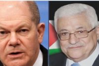 تأکید عباس و صدر اعظم آلمان بر راه‌حل دو‌ دولتی برای فلسطین