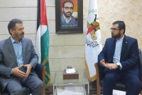 دیدار نماینده جهاد اسلامی و رایزن سیاسی سفارت ایران در لبنان
