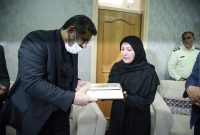 دیدار وزیر فرهنگ و ارشاد اسلامی با خانواده خلبان شهید در رامیان