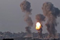 ریختن ۱۶ تن بمب بر سر مردم غزه در اولین روز حمله به این منطقه