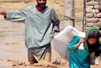 سیلاب در « لوگر » افغانستان جان ۲۰ نفر را گرفت