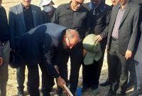 عملیات اجرایی احداث قرارگاه اربعین وزارت نیرو در مرز خسروی آغاز  شد