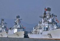 گشتزنی ۱۳ جنگنده و ۴ کشتی نظامی چین اطراف تایوان