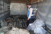 یک محموله قاچاق لوازم و قطعات ماشین سنگین در مرز پرویزخان کشف و توقیف شد