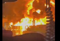 آتش‌سوزی در یک شهرک صنعتی در اراضی اشغالی+ویدئو