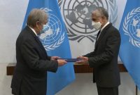 ایروانی استوارنامه خود را تسلیم دبیرکل سازمان ملل کرد
