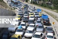 ترافیک سنگین خودروها در میدان قرآن شهر ایلام