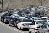 ترافیک سنگین در جاده کرج – چالوس 