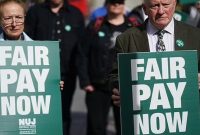 خبرنگاران ایرلندی دست به اعتصاب زدند