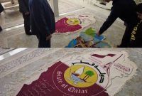 خلق آثار هنری توسط هنرمند سرعینی، به مناسبت جام جهانی فوتبال قطر 