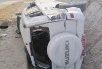 خودرو حامل همراهان وزیر ارشاد اسلامی در مسیر هفتکل – اهواز واژگون شد