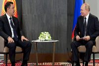 دیدار روسای جمهور قرقیزستان و روسیه در شهر «سمرقند»