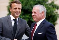 دیدار شاه اردن با رئیس جمهور فرانسه با محوریت مسئله فلسطین
