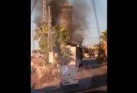 فیلم| به آتش کشیده شدن برج نظامی صهیونیستی در الخلیل/ ۷ نظامی صهیونیست زخمی شدند