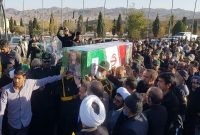 پیکر شهید سپاه در شهرستان زیرکوه تشییع شد