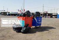 ۱۴ تن زباله روزانه از گذرگاه اربعین شلمچه جمع آوری می‌شود