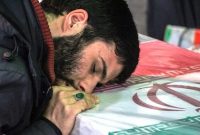 آیین تشییع و وداع با یک شهید گمنام در مهریز برگزار شد