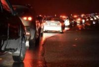 ترافیک سنگین و اعمال ممنوعیت تردد وسیله نقلیه ازکرج به سمت مازندران