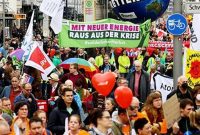 تظاهرات در ۶ شهر آلمان علیه اوضاع اقتصادی و بحران انرژی
