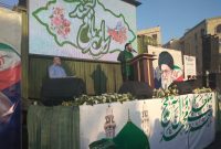 جشن میلاد پیامبراکرم و امام صادق در شهر ری با ابراز برائت مردم شهید پرور از اغتشاشگران برگزار شد
