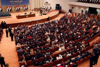 جلسه پارلمان عراق برای سوگند چهار نماینده جایگزین نمایندگان مستعفی صدر