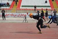 دونده کرج قهرمان دوی ۱۰۰ متر با مانع آتش نشانان کشور شد