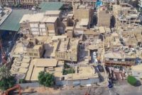 روند احداث صحن ام‌البنین (س) با مساحت ۲۰ هزار مترمربع در کربلا سرعت گرفت+عکس