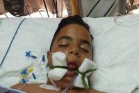 شهادت کودک فلسطینی بر اثر شدت جراحات وارده در جنین+عکس