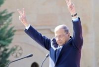 مراسم باشکوه تودیع رئیس‌جمهور لبنان+تصاویر