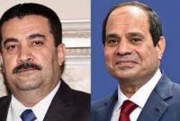 گفت‌وگوی تلفنی السیسی با السودانی و تأکید بر حمایت مصر از نقش عراق در منطقه