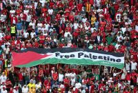 اعلام وفاداری تونسی‌ها به فلسطین به جام جهانی قطر هم کشیده شد +عکس و فیلم