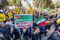 راهپیمایی ضد استکباری ۱۳ آبان در ورامین برگزار شد