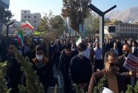 شکوه حضور کردستانی ها در راهپیمایی ۱۳ آبان