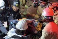 نجات معجزه آسای دو معدنچی گرفتار در معدنی در کره جنوبی پس از ۹ روز