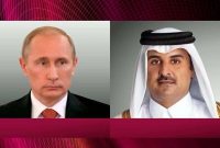 پوتین و امیر قطر تلفنی گفت وگو کردند پوتین و امیر قطر تلفنی گفت وگو کردند