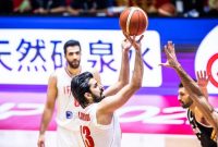 پیروزی تیم ملی بسکتبال مقابل قهرمان لیگ