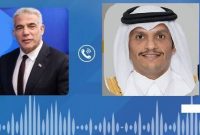 گفت وگوی تلفنی نخست وزیر رژیم صهیونیستی و وزیر خارجه قطر