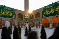 تزیین حرم علوی در آستانه میلاد امام باقر (ع)+عکس